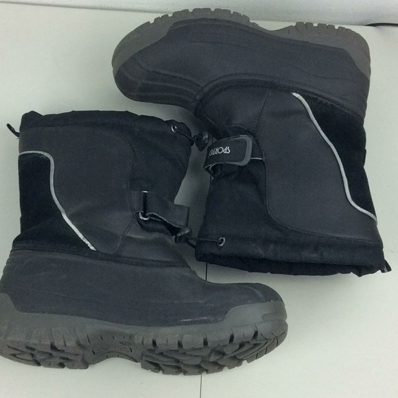 Sporto Boys Winter Lined Boots Sz XL 6/7 - Picture 3 of 7
